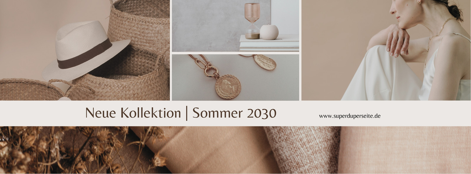 Beige Einfach Collage Neue Kollektion Facebook Titelbild Beige Einfach Collage Neue Kollektion Facebook Titelbild