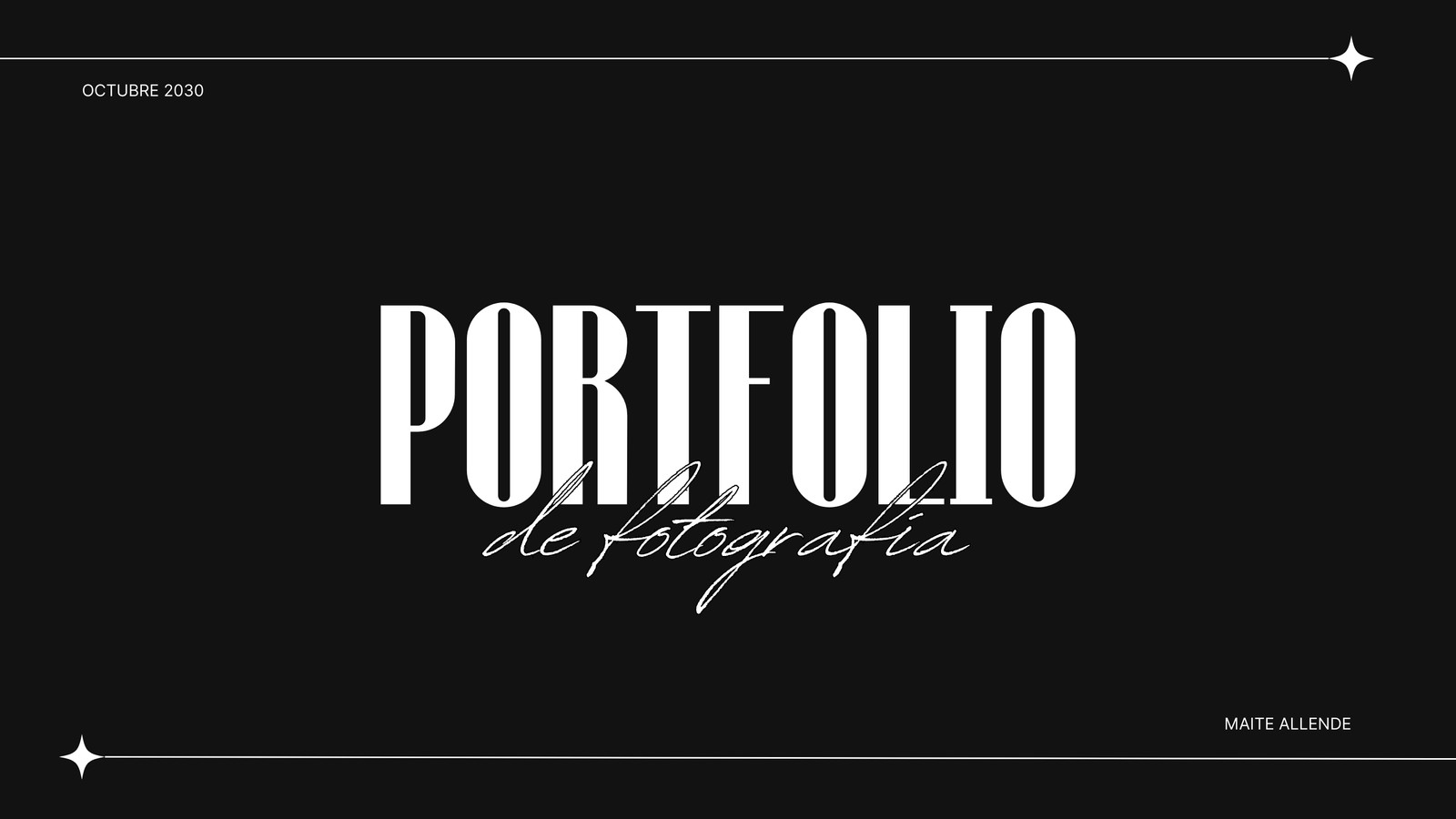 Presentación Diapositivas Portfolio Fotografía Minimalista Aesthetic Blanco y Negro Presentación Diapositivas Portfolio Fotografía Minimalista Aesthetic Blanco y Negro