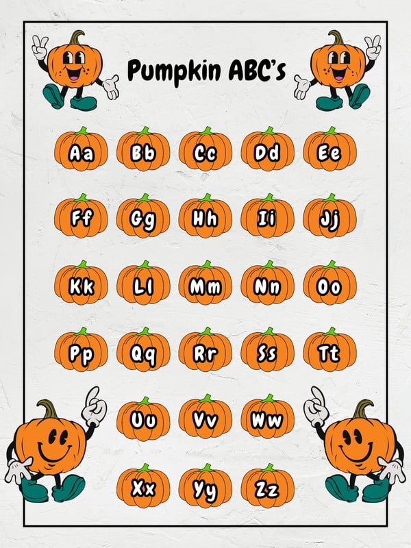 Page 2 - Free, printable, editable alphabet poster templates | Canva