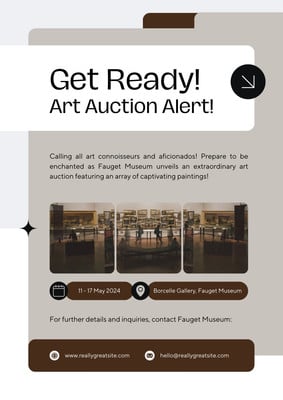 Free and customizable auction templates