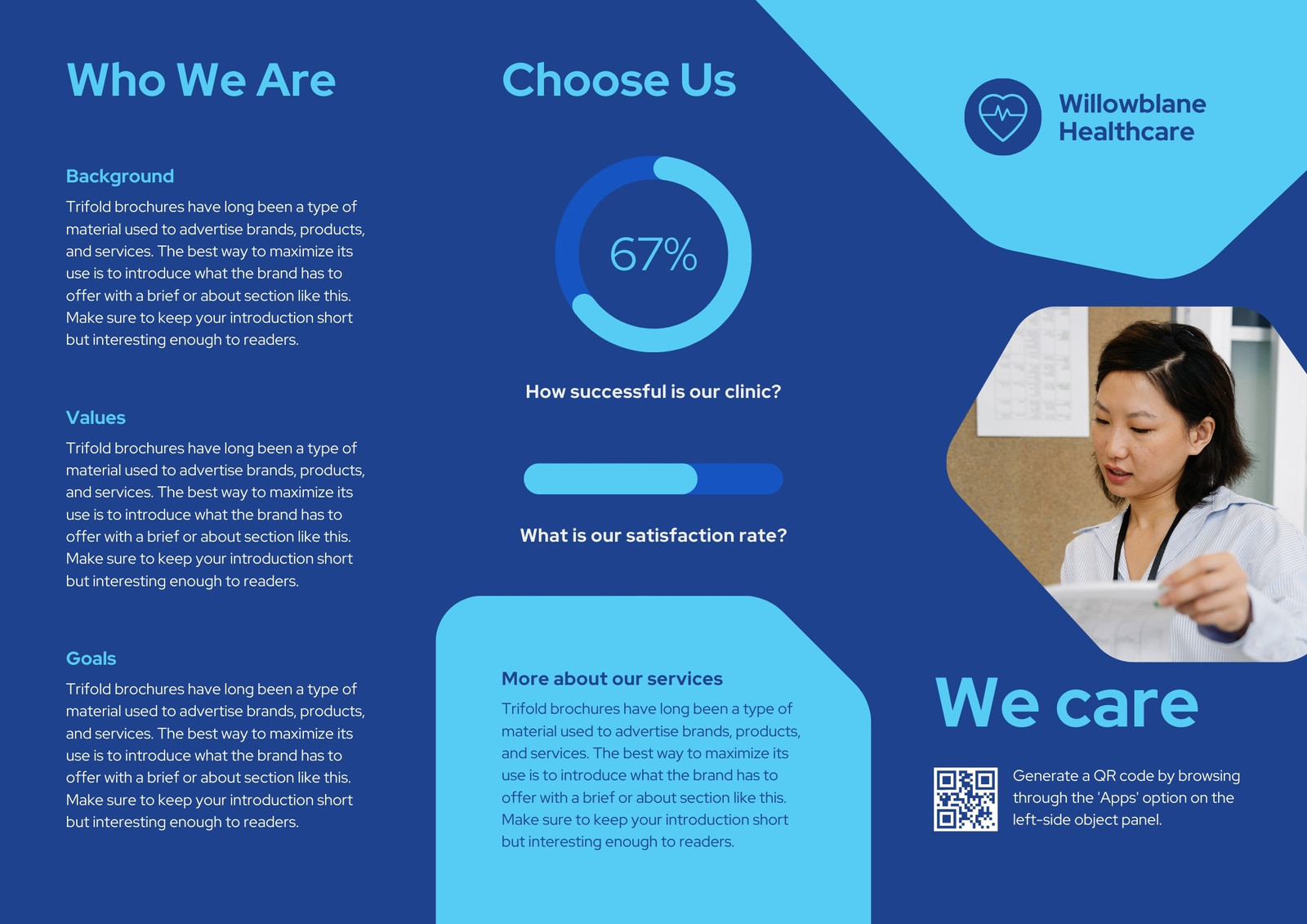 Free custom printable Z-fold brochure templates | Canva