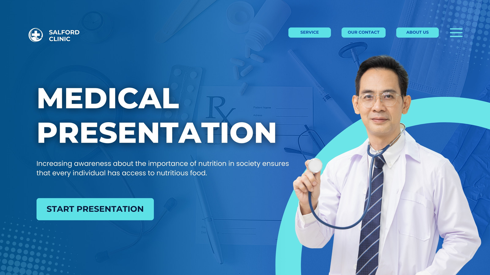 Blue Cyan Modern Medical Presentation