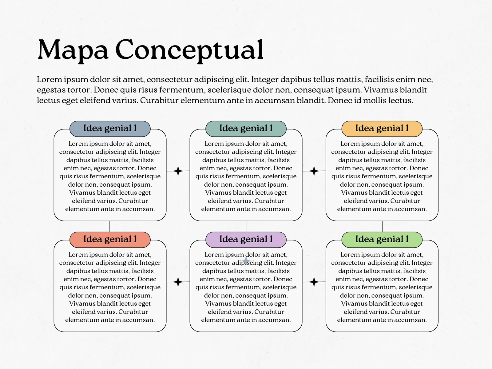 Gráfico mapa conceptual creativo minimalista negro