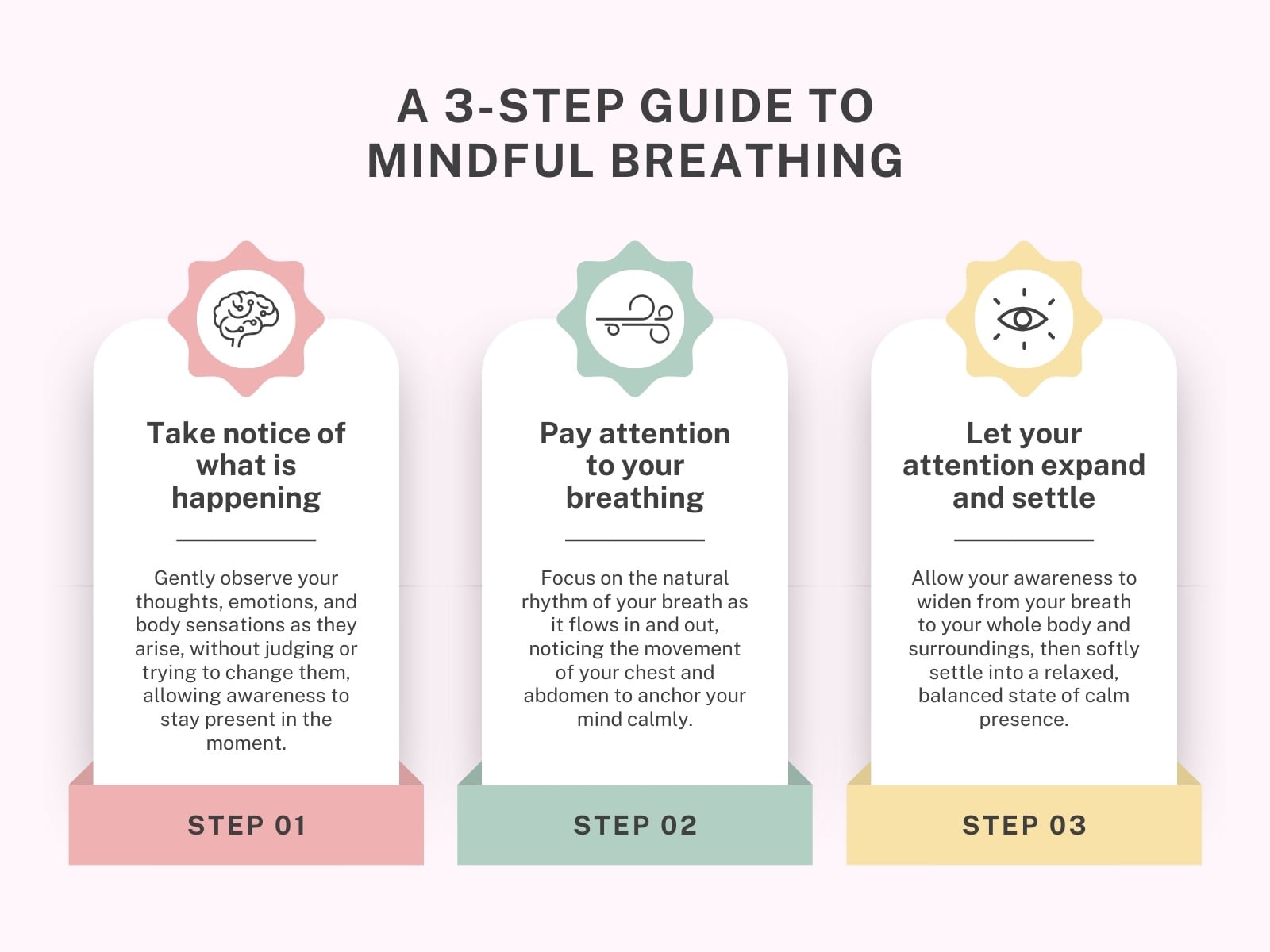 Soft Pink Minimalist Wellbeing Tips Graph
