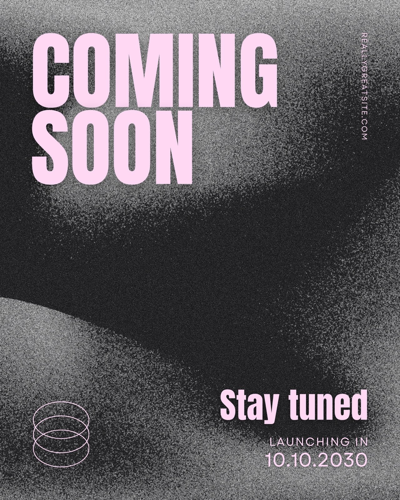 Black & Pink Grunge Coming Soon Instagram Post
