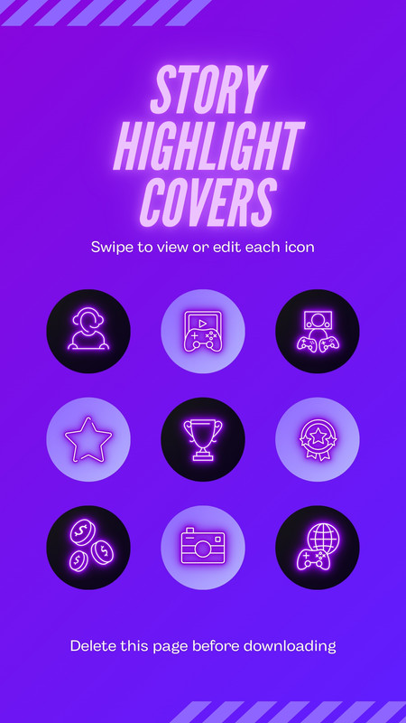Page 2 - Free purple Instagram highlight cover templates | Canva