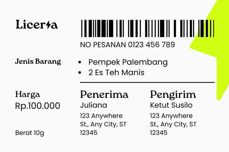 Download Beragam Contoh Label Unik Gratis - Canva