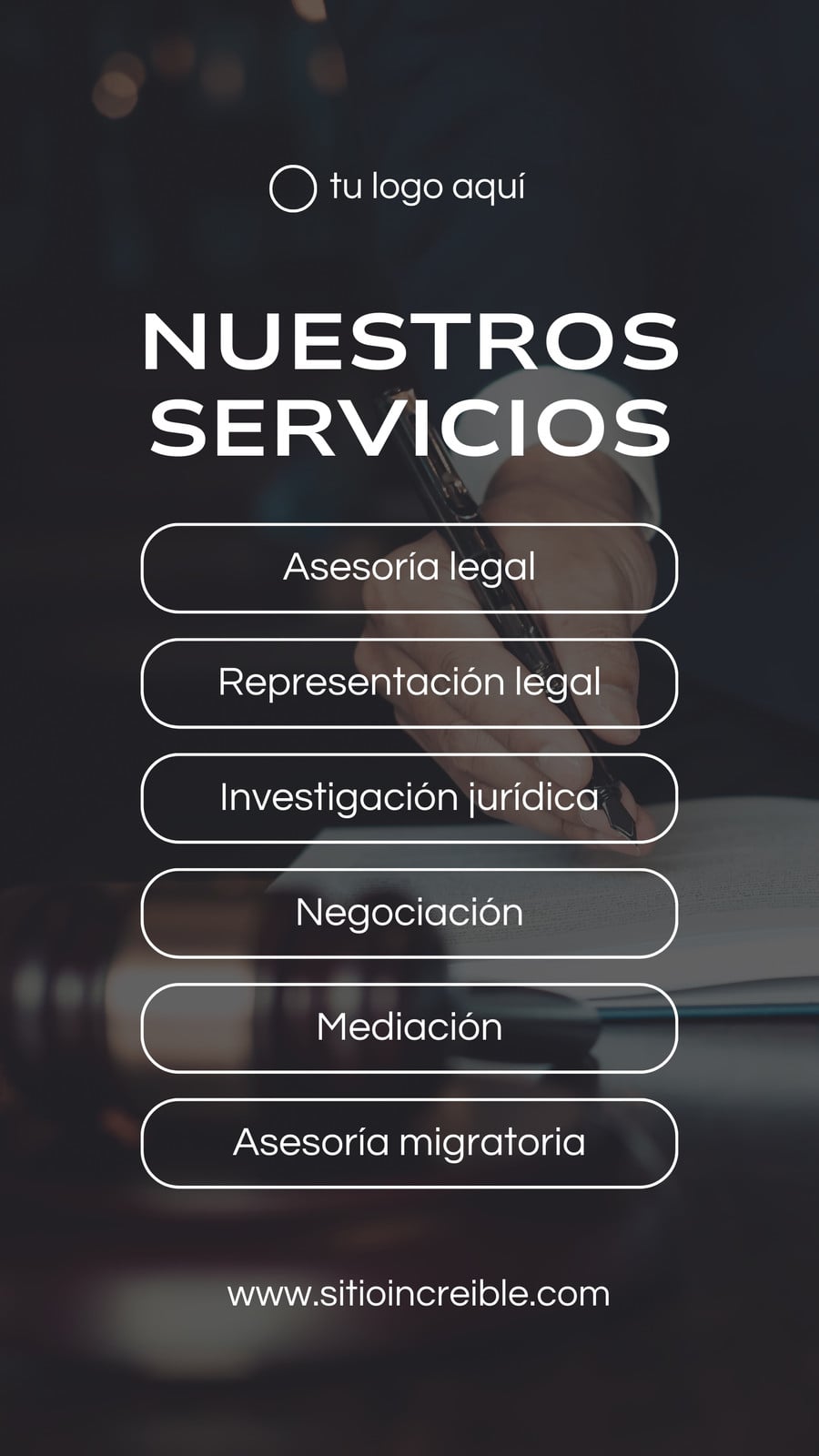 Tu historia Nuestros Servicios Abogados Minimalista Neutral