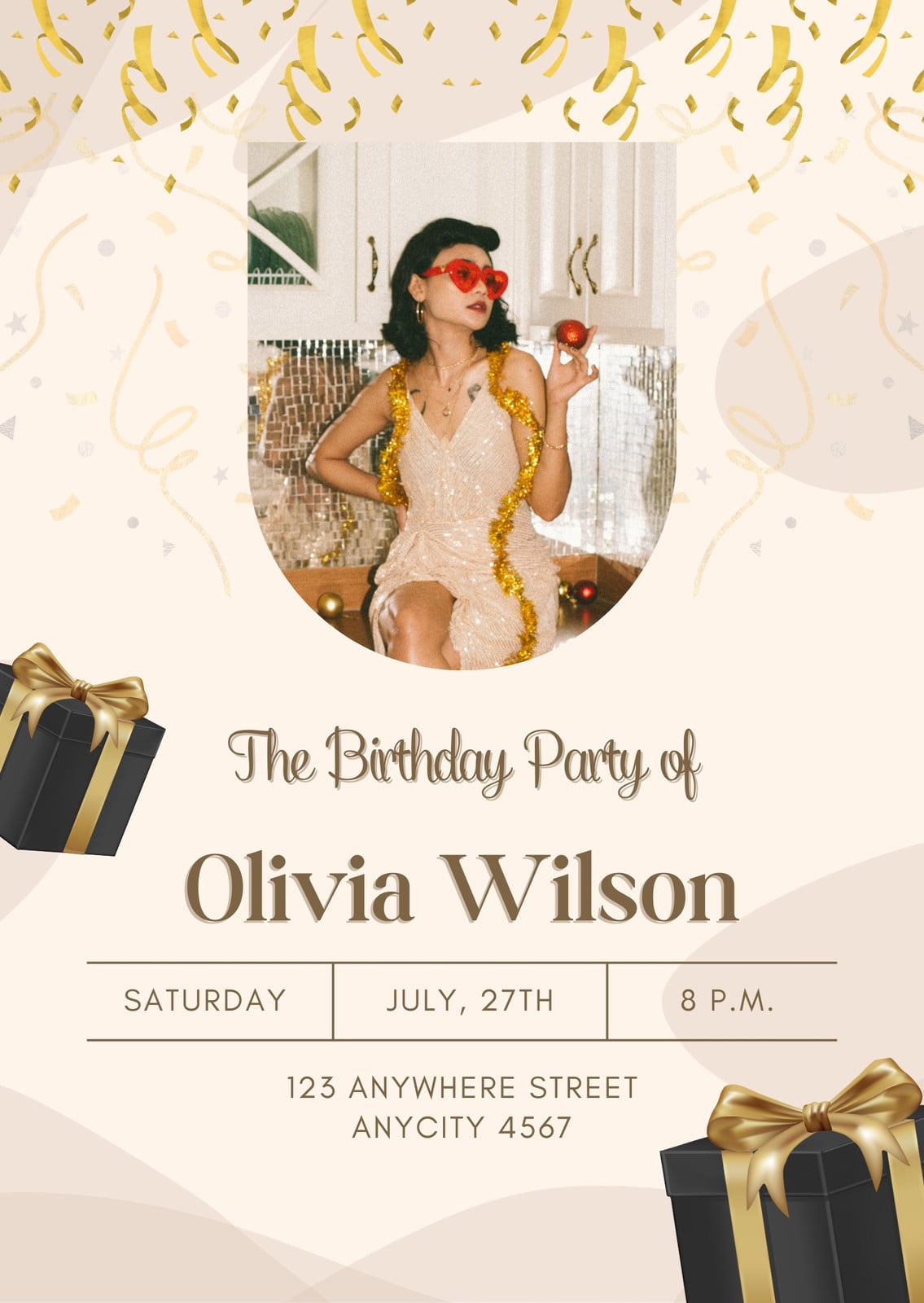 birthday party invitation dress code wording Amya Gown  Bte Noire