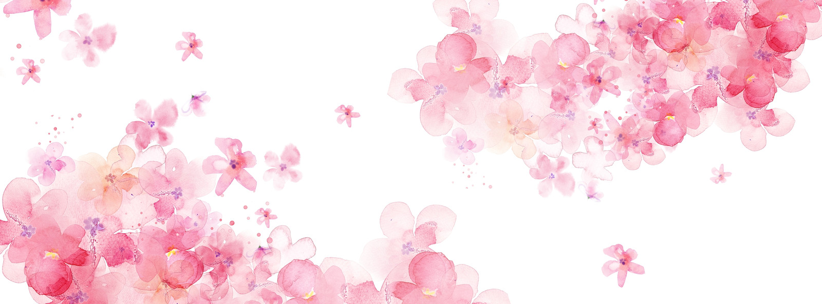 Cherry Blossom Watercolor Facebook Cover