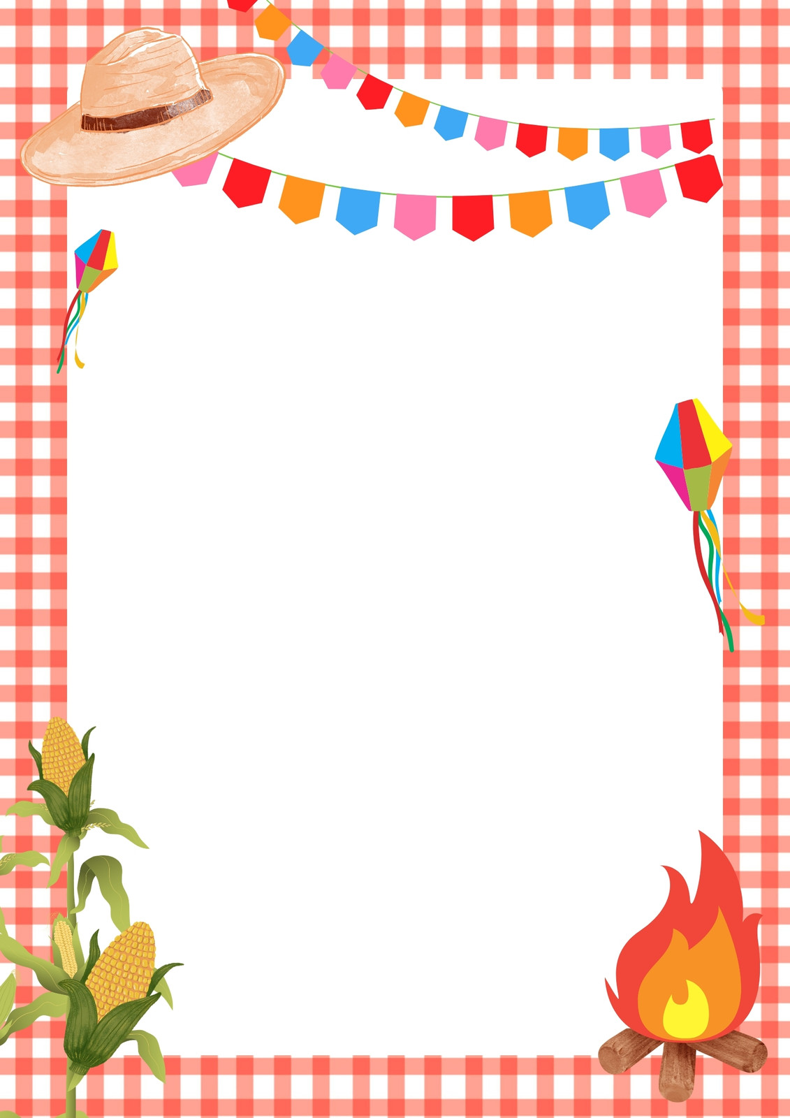 Fundo de imagem festa junina A4