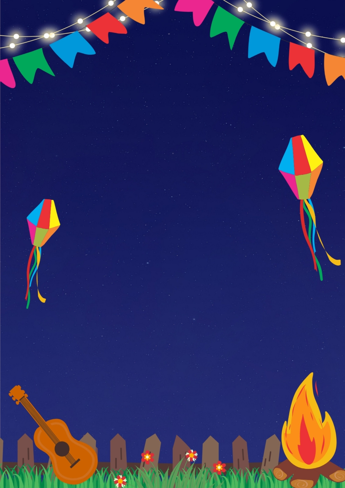 Fundo de imagem festa junina A4