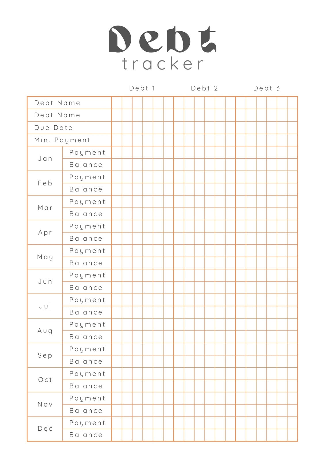 Page 12 - Free and customizable tracker templates