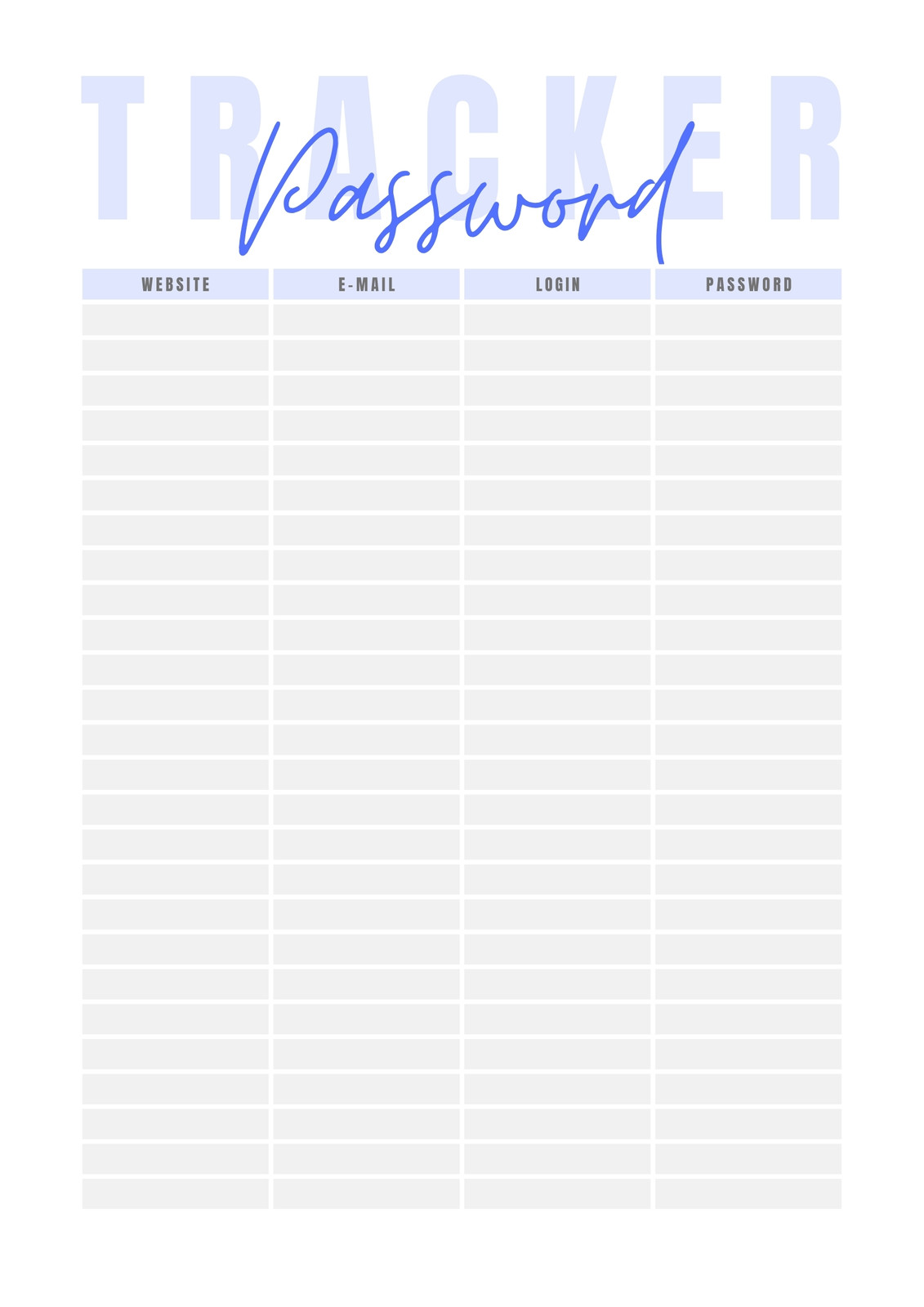 Page 5 - Free and customizable tracker templates