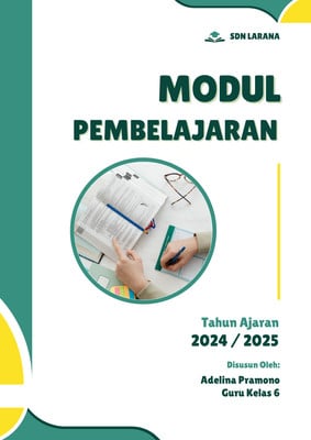 Gratis desain contoh contoh modul pembelajaran - Canva