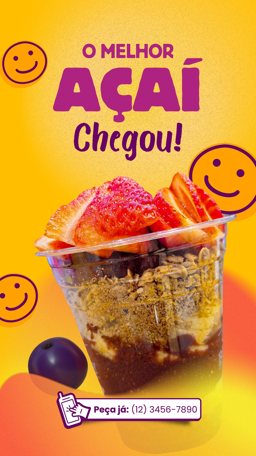 Modelos grátis e personalizáveis de acai - Canva