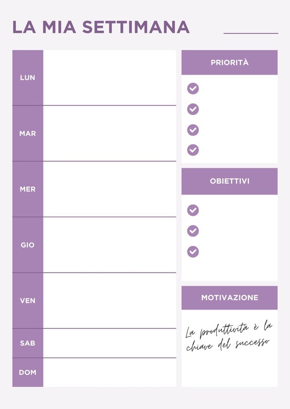 Planner E Agende Personalizzate 2026: Disegna E Stampa | Canva