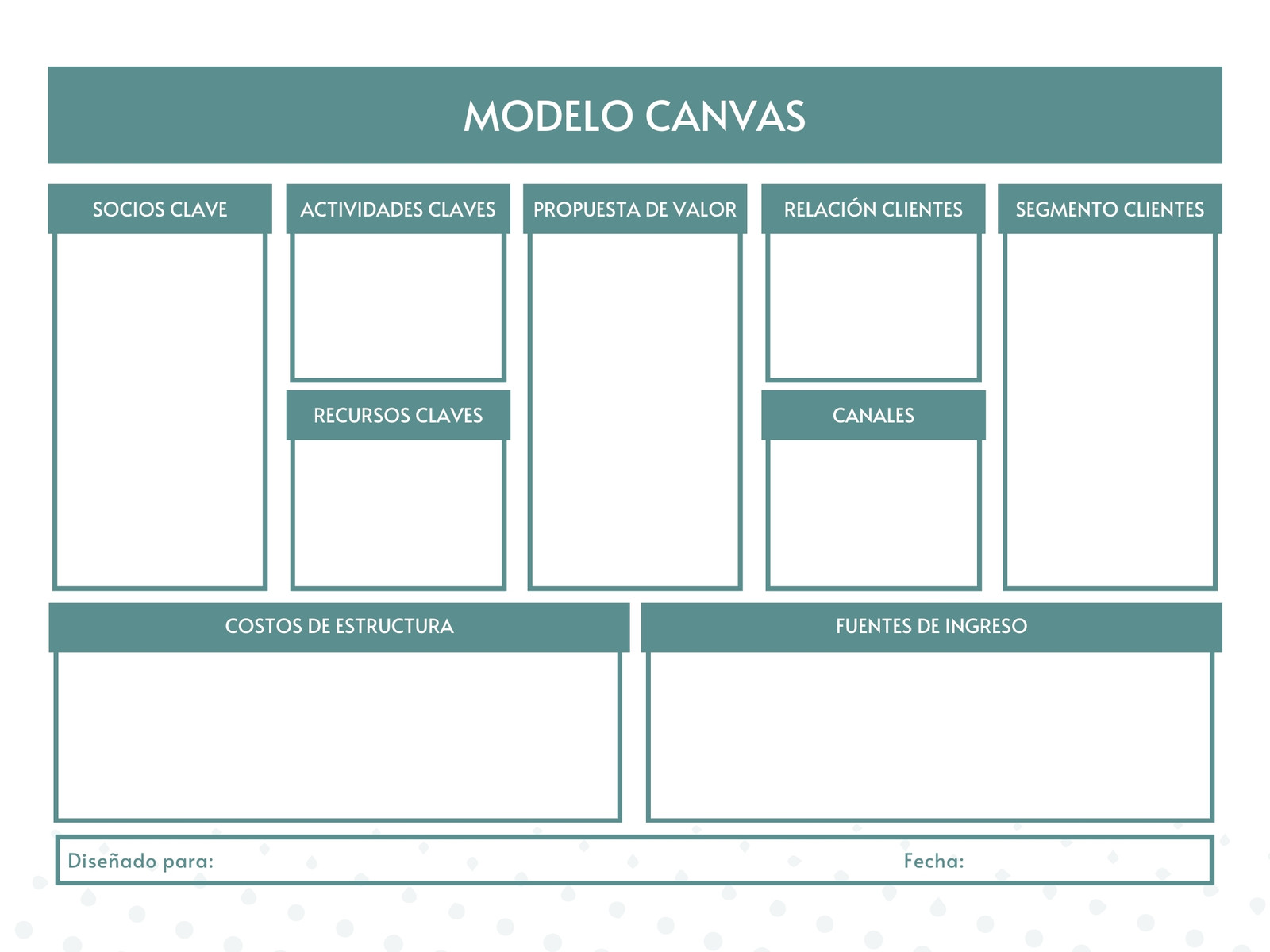Gráfico Modelo Canvas Informática Simple Azul y Blanco