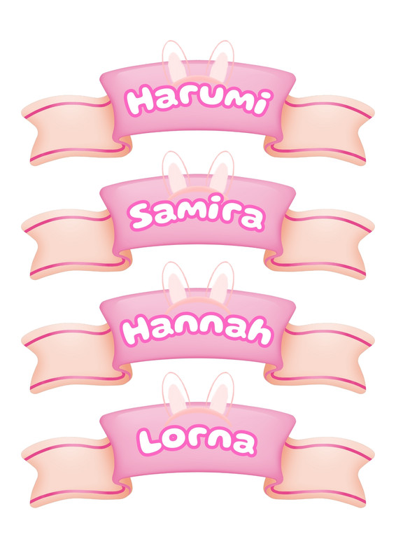 Kids Ribbon Editable Free and customizable ribbon templates