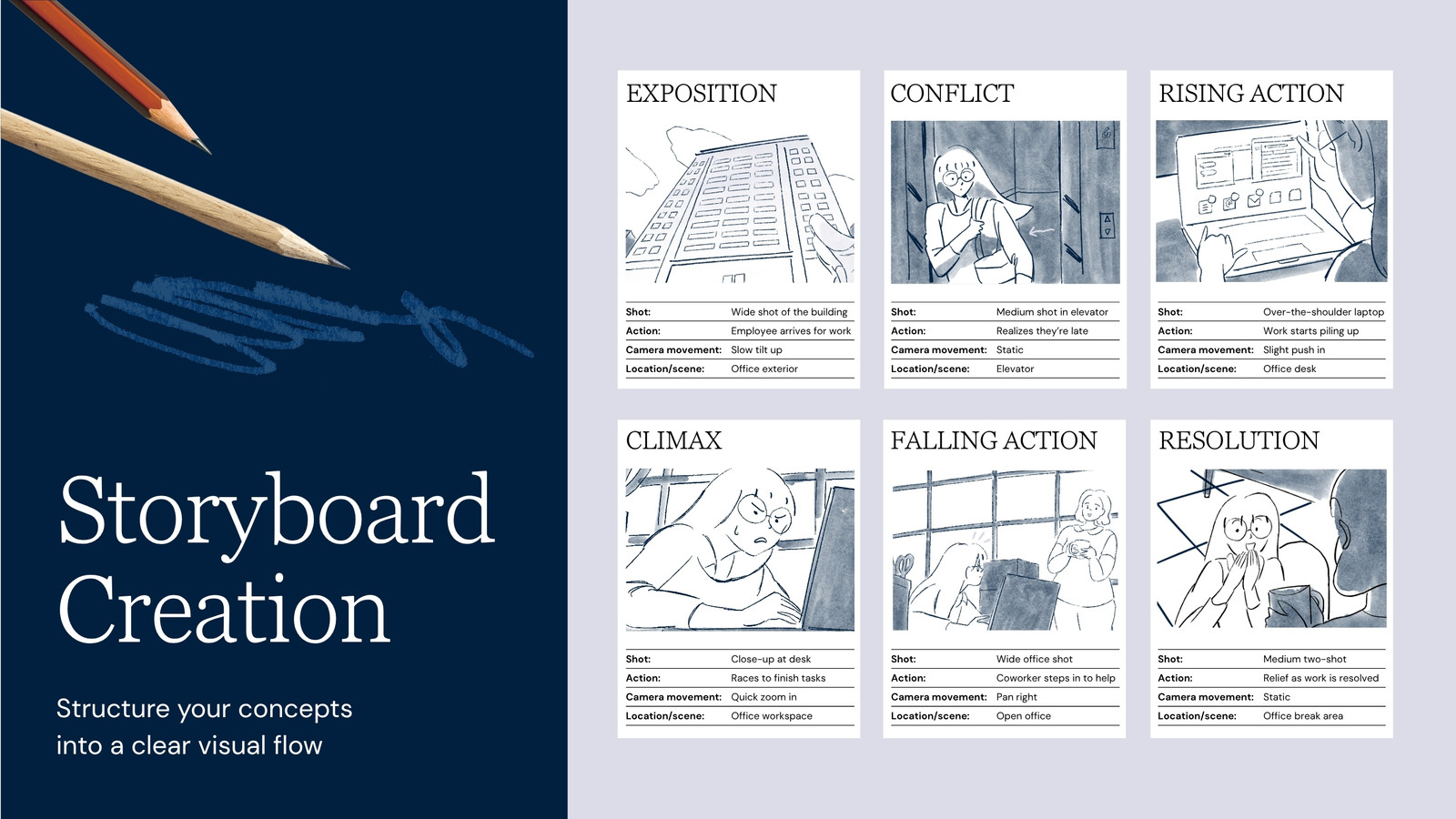 Interactive Whiteboard in Dark Blue Grey Sleek Professional Style