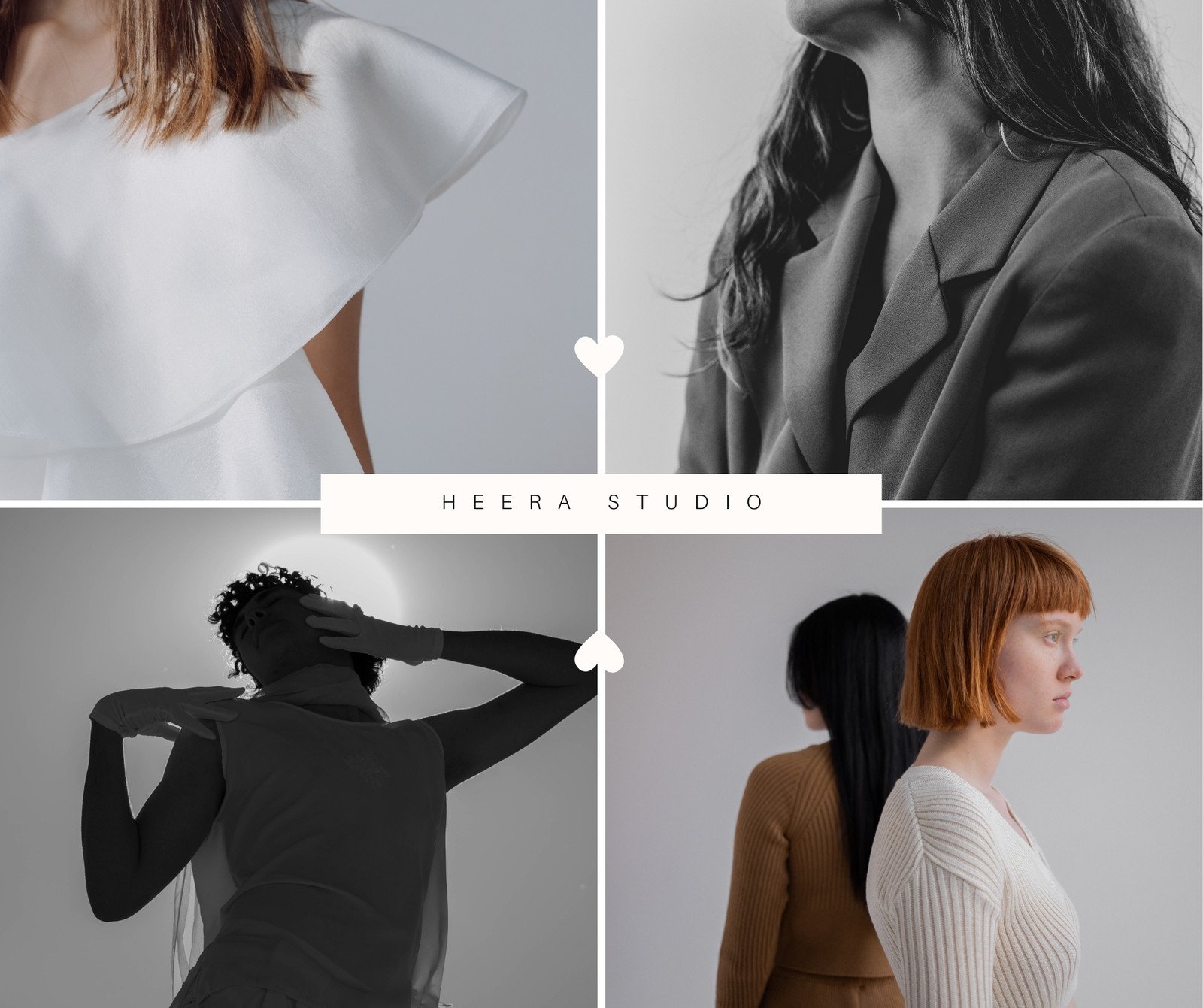 Warm Neutral Trendy Modern Photo Collage Fashion Facebook Post