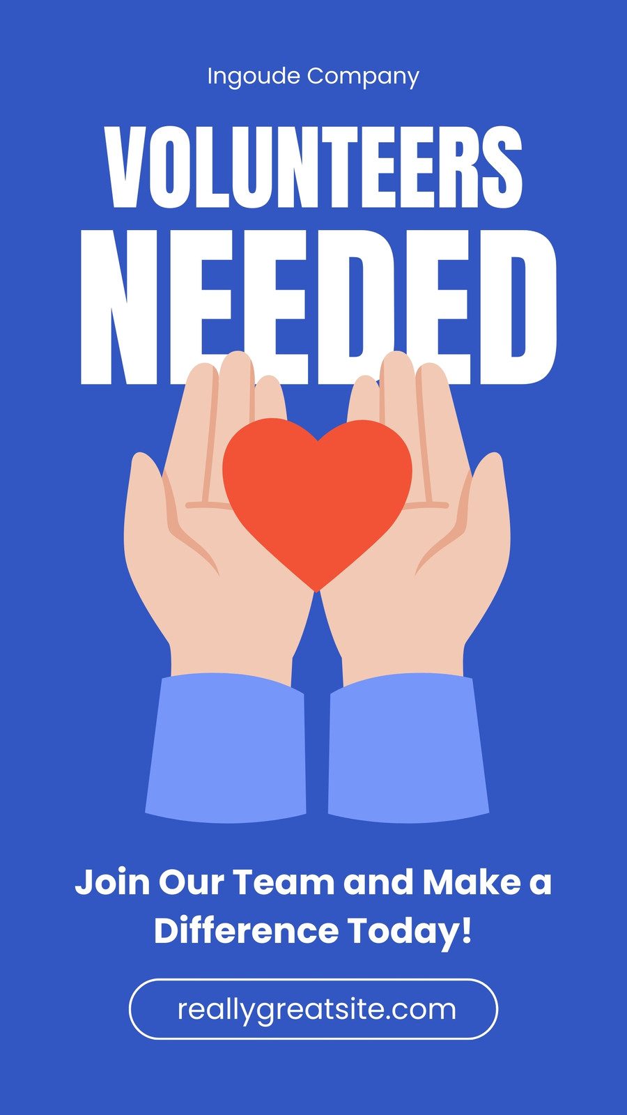 Blue Volunteers Needed Instagram Story
