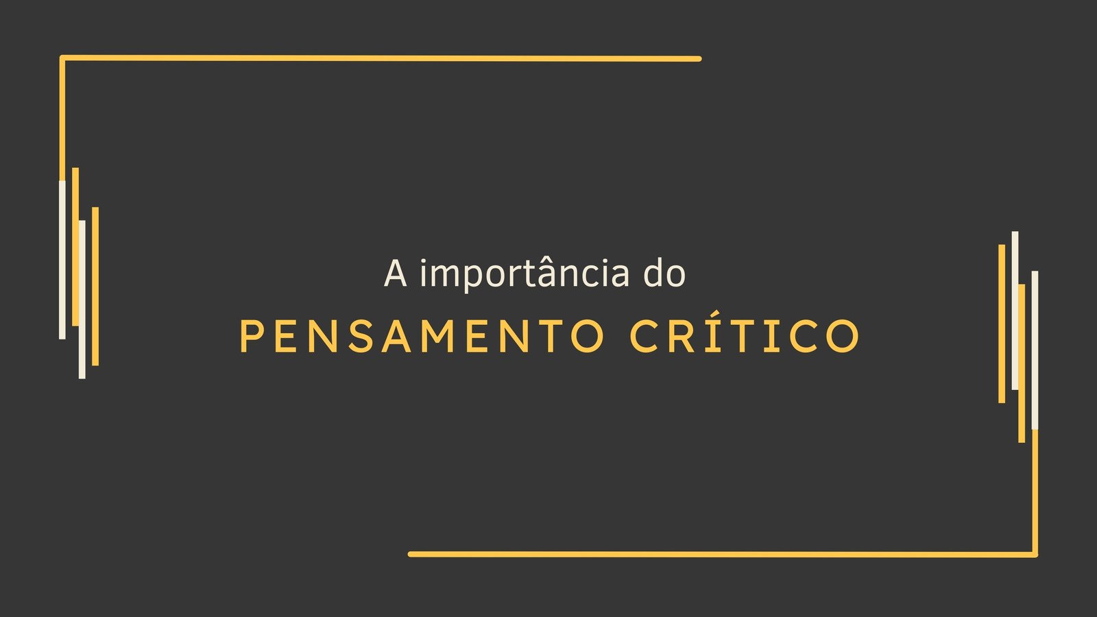 Apresentação de Slides Corporativo Preto e Amarelo