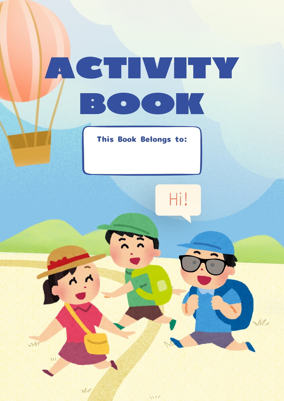 Free and customizable activity book templates
