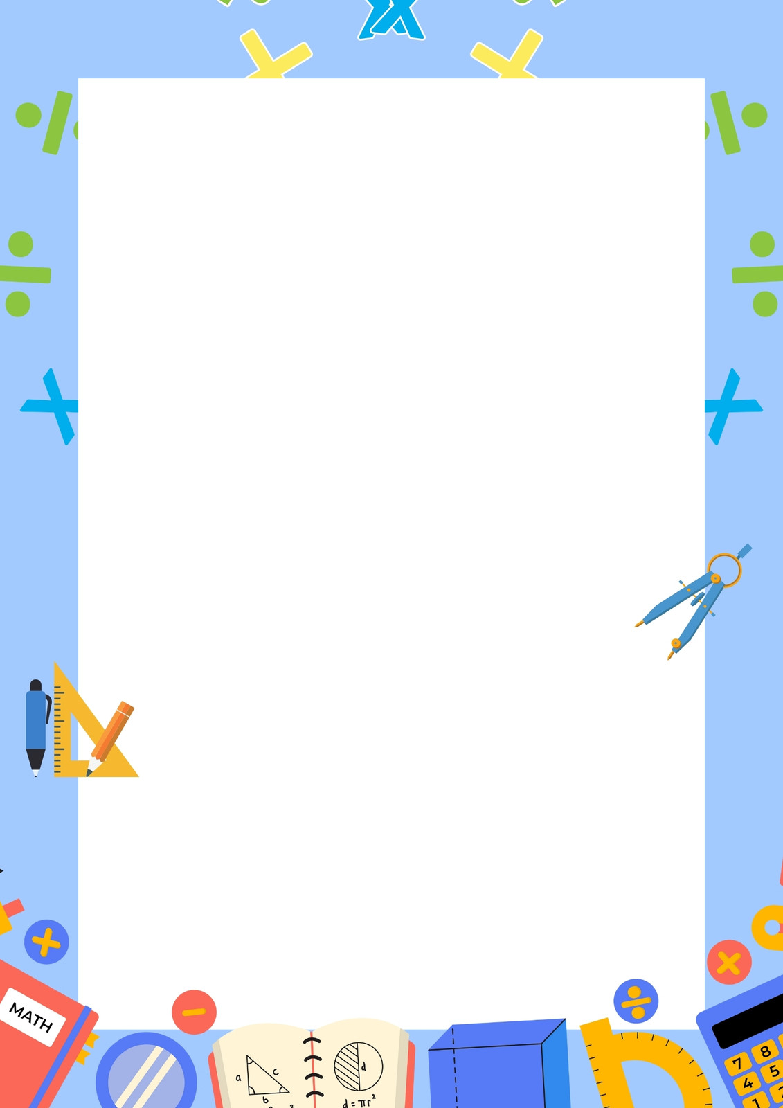 Page 8 - Free and customizable math templates | Canva