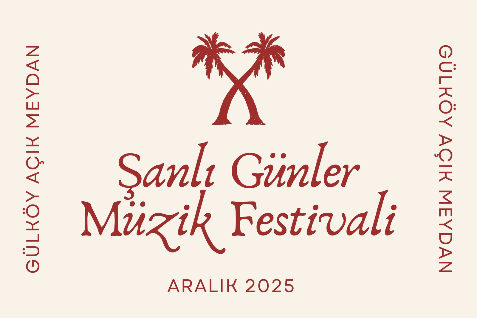 Krem Terakota Siyah Arketip Esinli Stilde Etkinlik Bayrağı