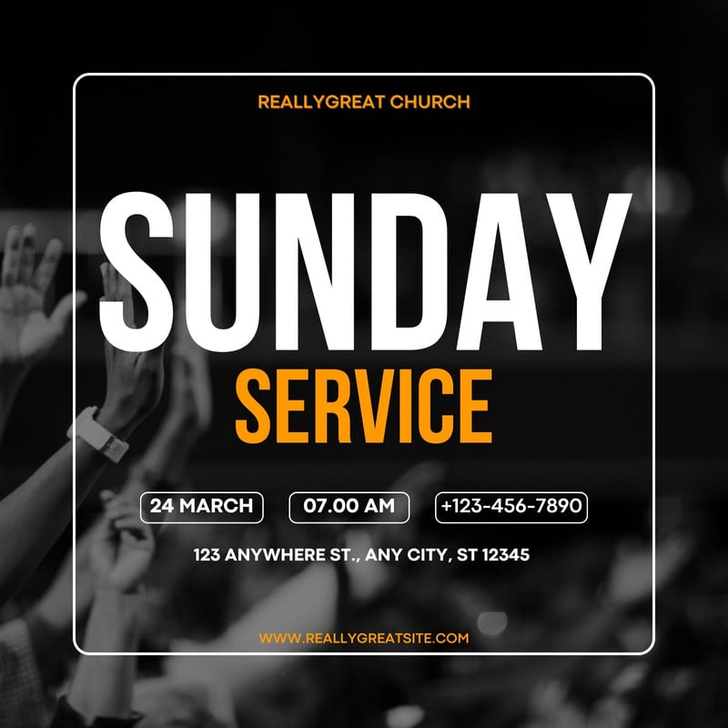 Weekly Service Green Free and customizable service templates