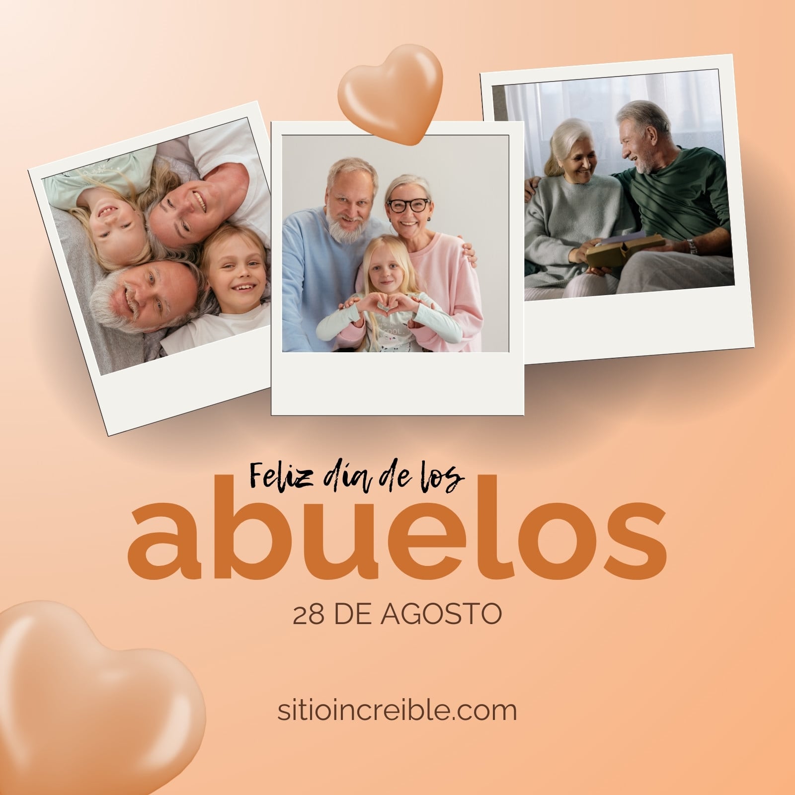 Post para Instagram - Día de los abuelos - Durazno