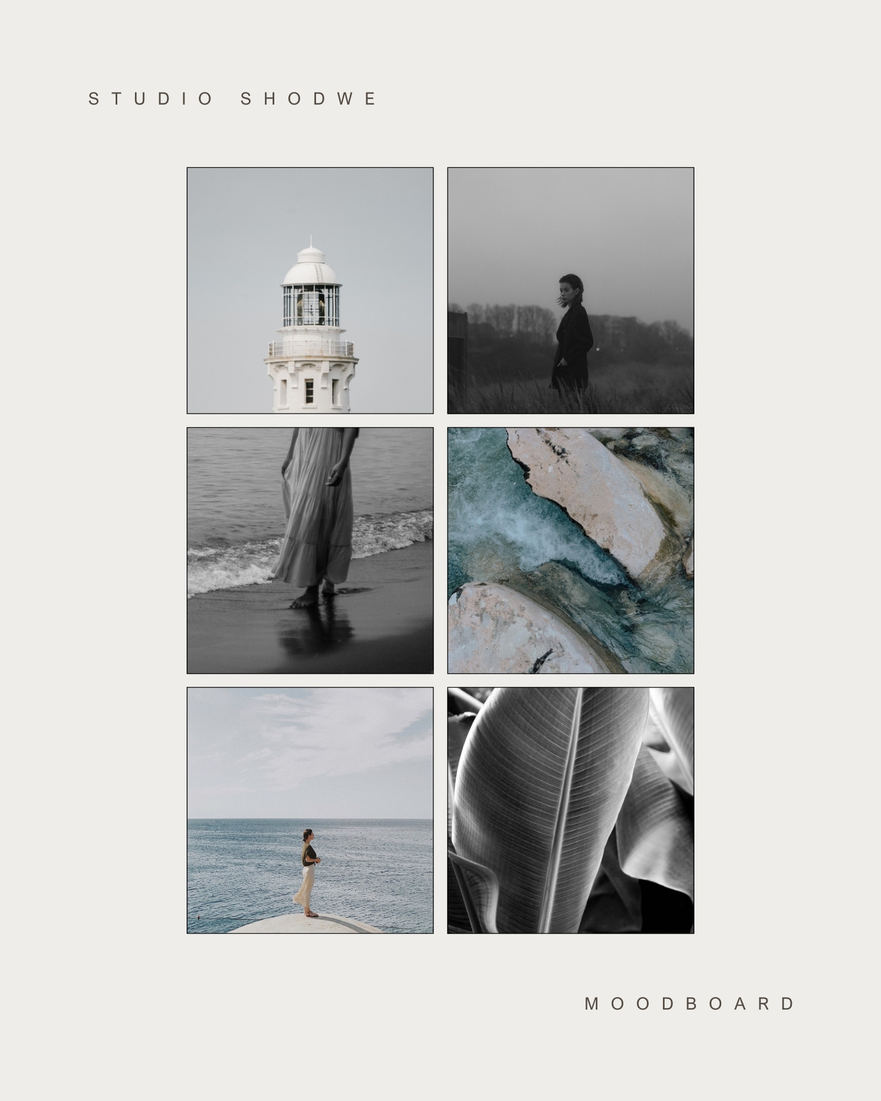 Beige Minimale Estetico Collage di Foto Post Instagram