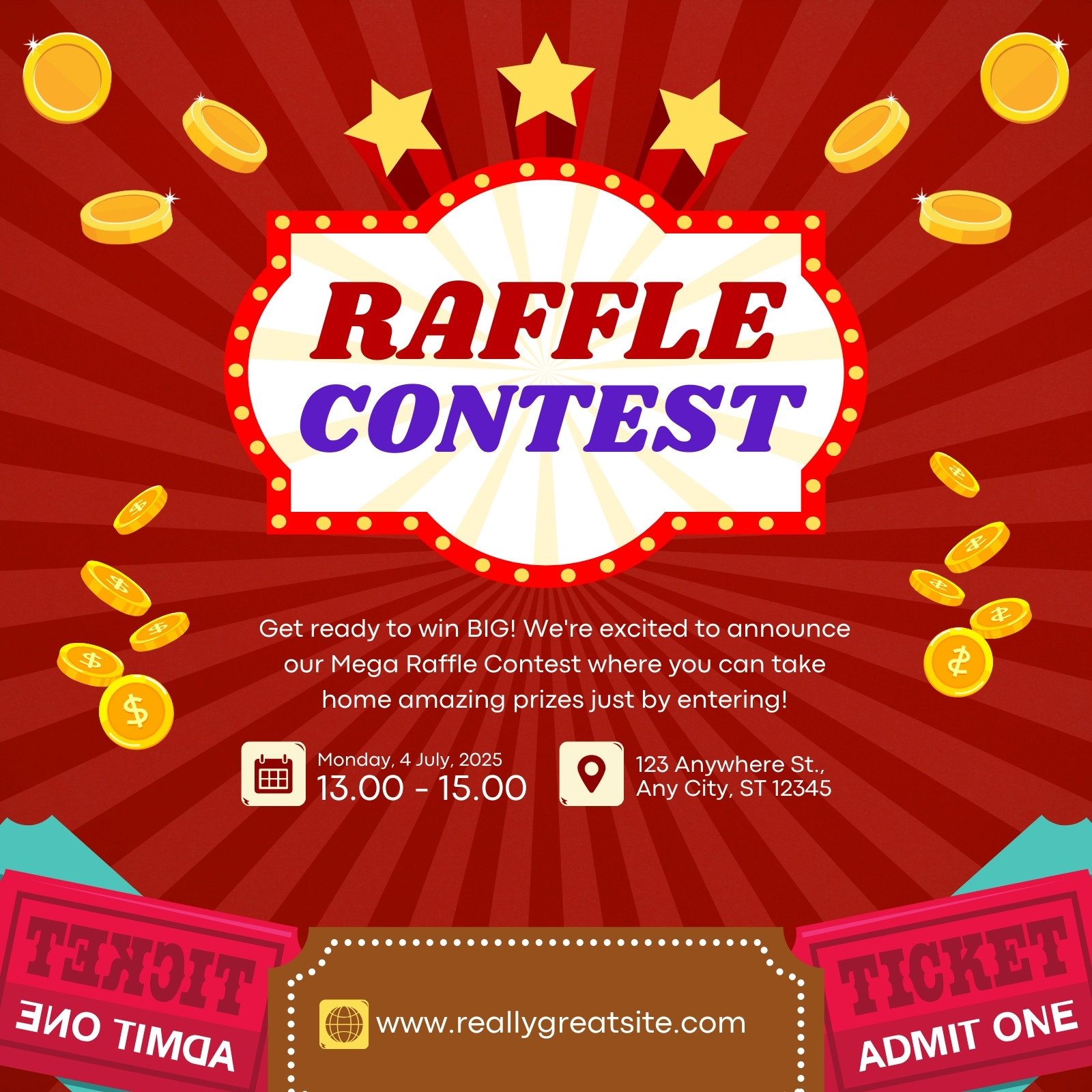 Poster For Rafle Page 10 - Free and customizable raffle templates