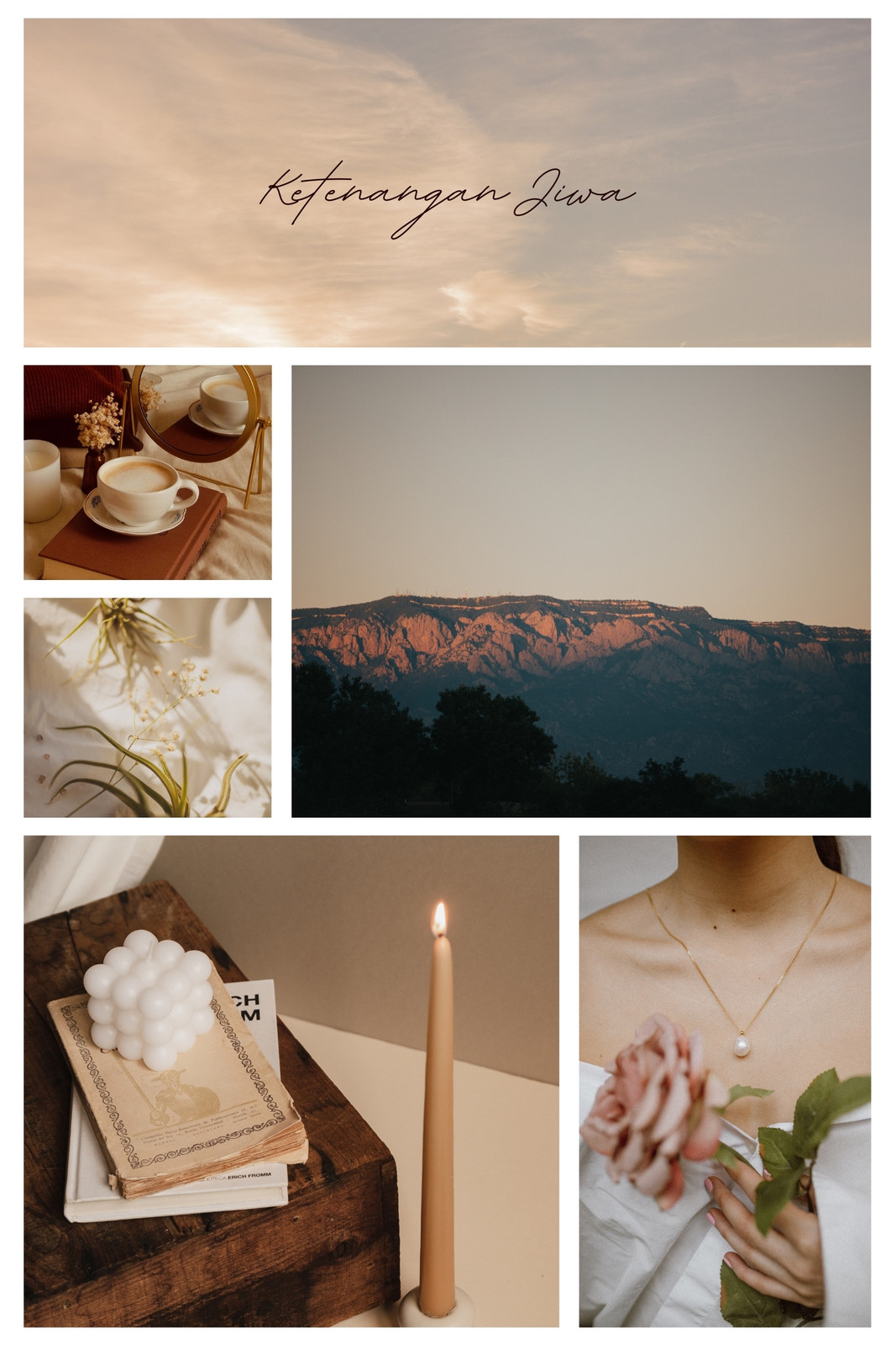 Krem Minimalis Moderen Kolase Foto