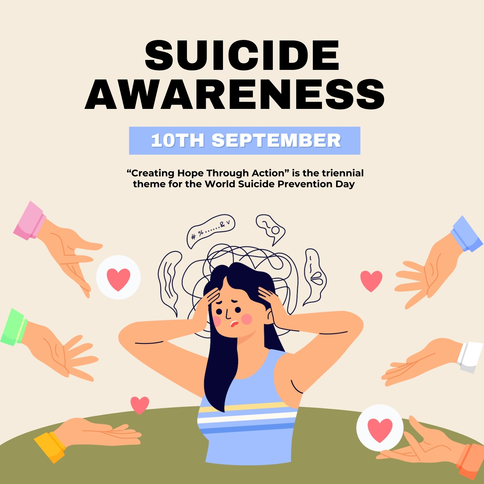 suicide awareness Instagram post
