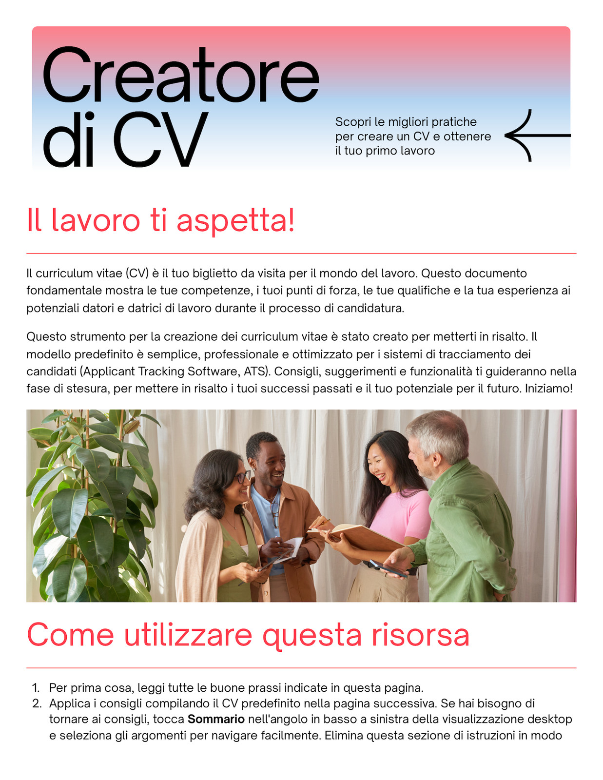 Doc Creatore di CV