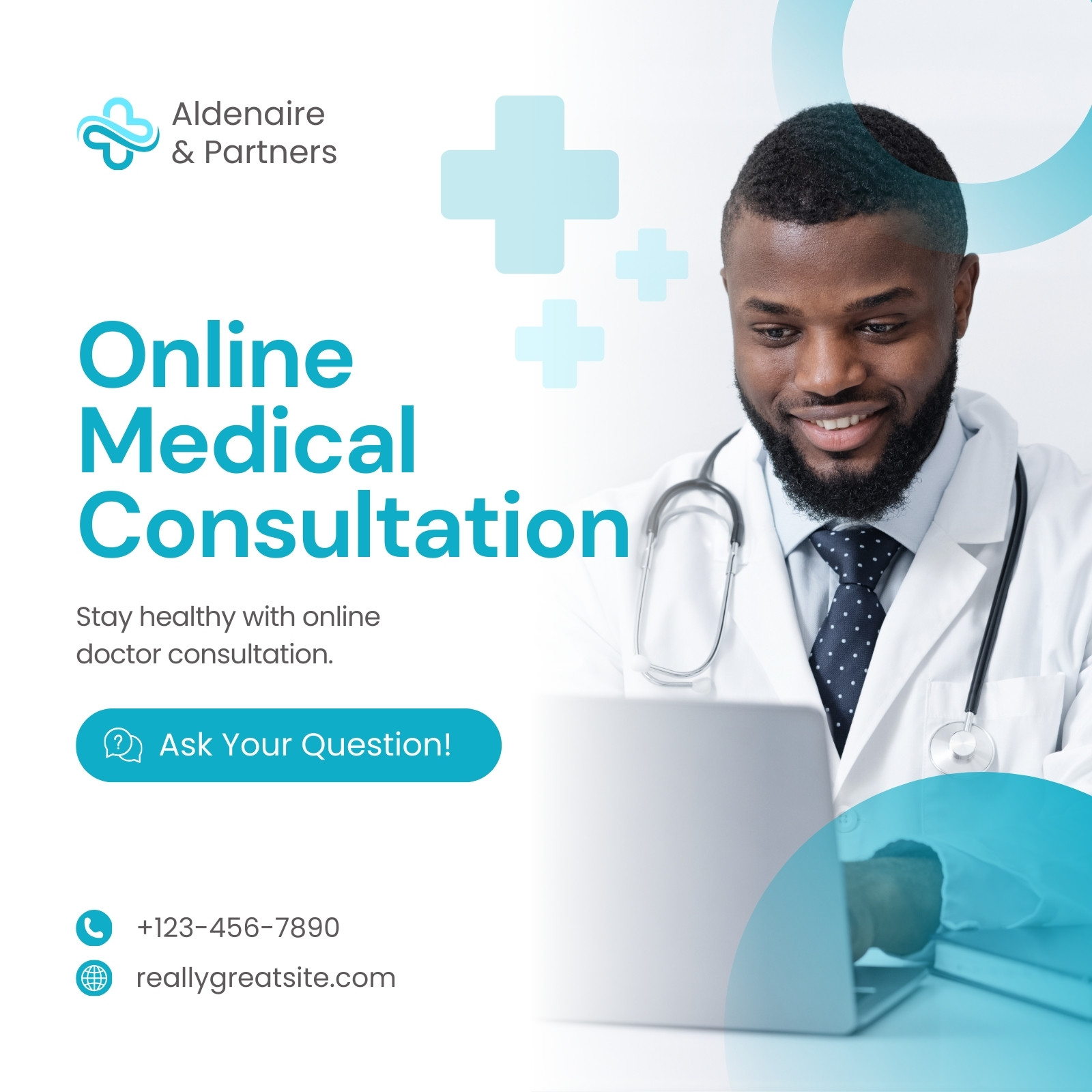Blue Gradient Modern Professional Service Health Instagram Post