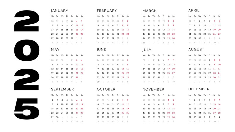 2025 Calendars - eclosque - Canva
