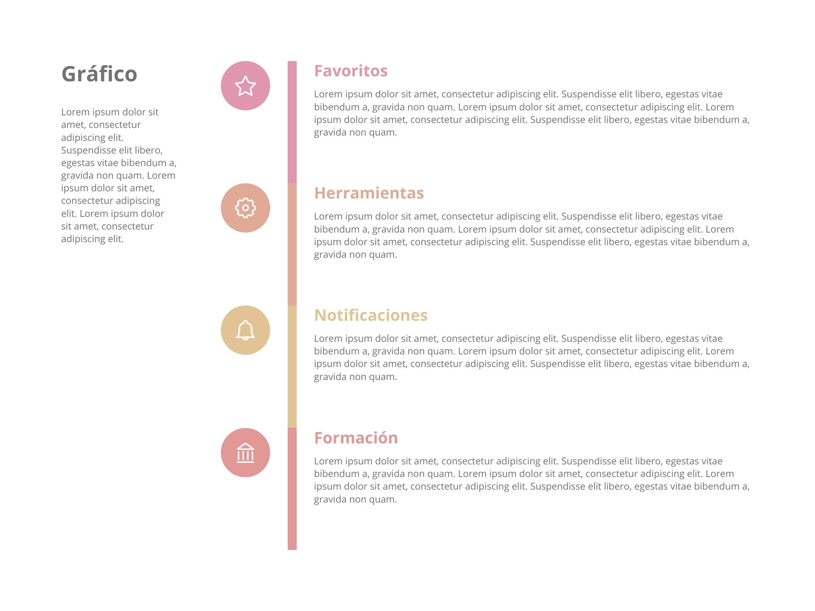Gráfico Iconos texto Creativo Rosa