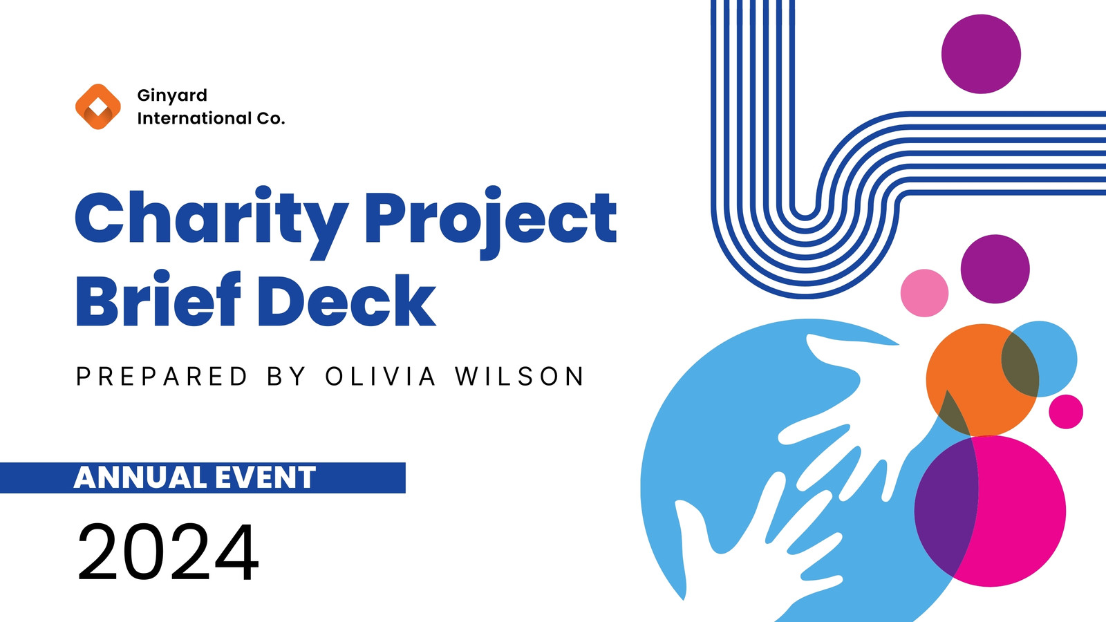 Colorful Geometric Charity Project Presentation
