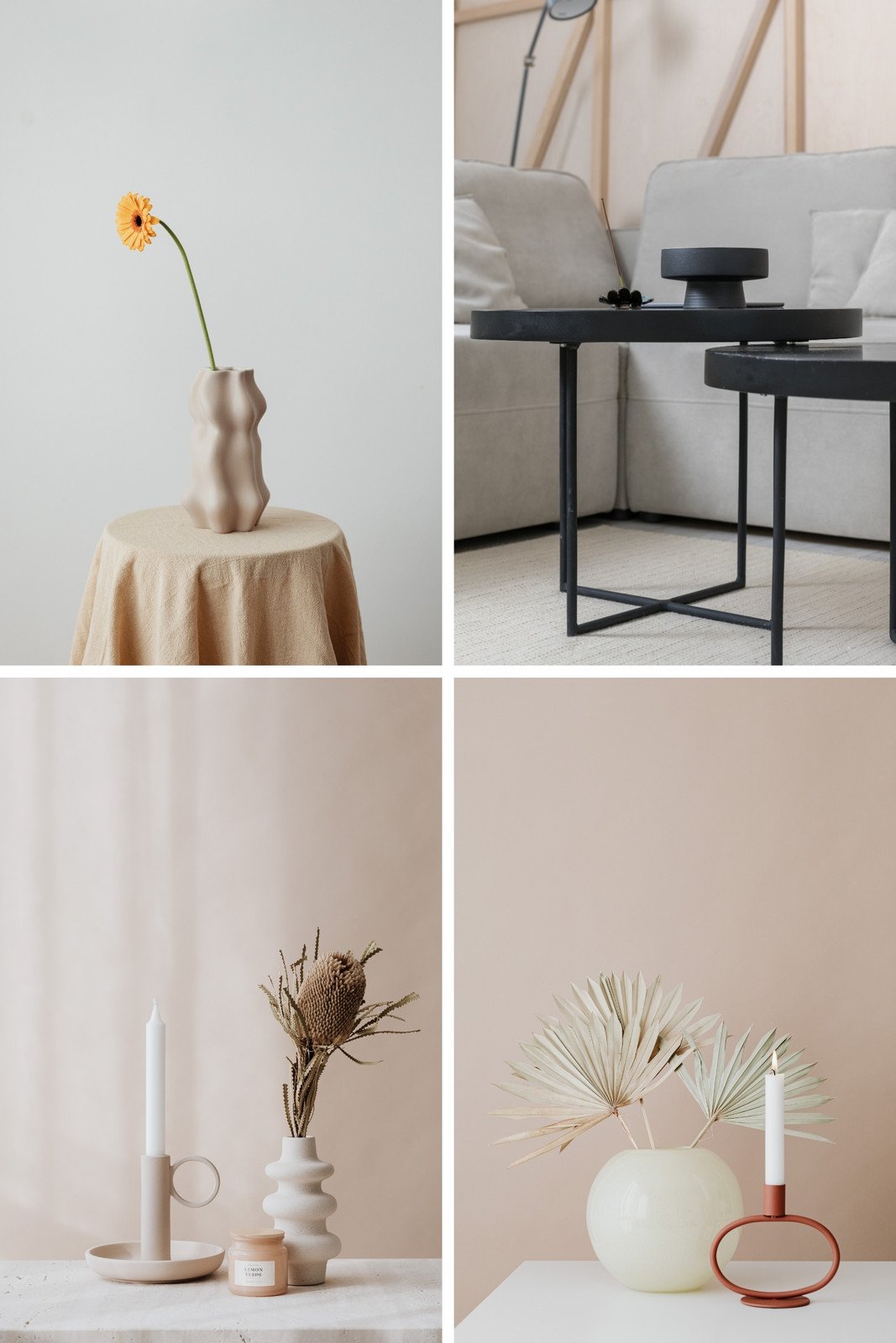 Beige Simplicity Mood Photo Collage