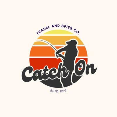 cute canva symbols fishing pole Fishing Logo - Nimade.co