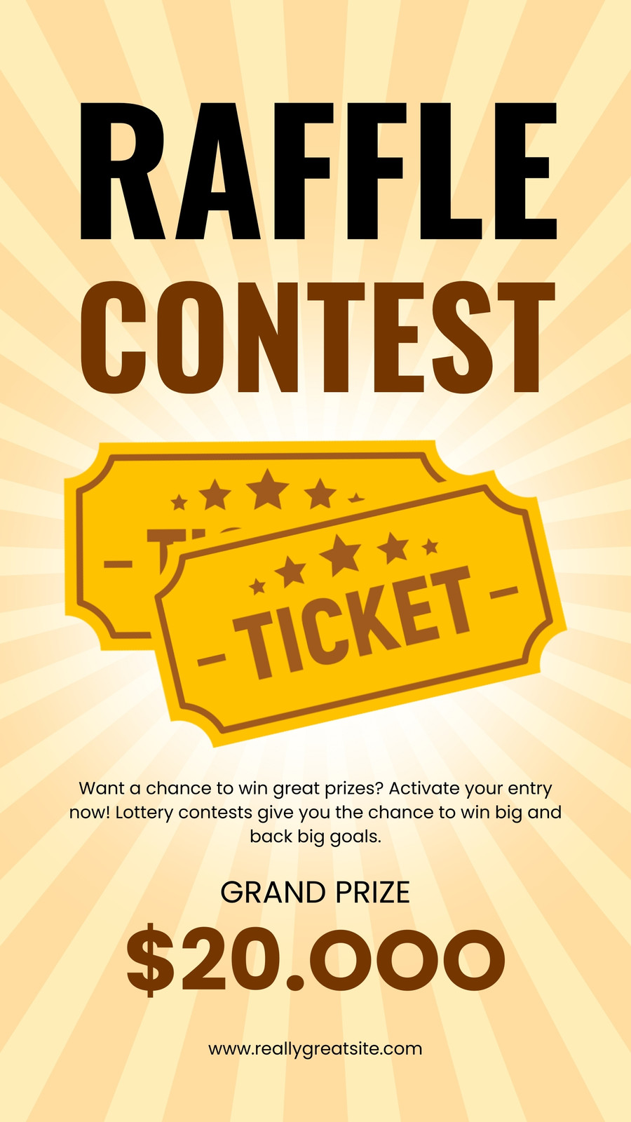 Poster For Rafle Page 5 - Free and customizable raffle templates