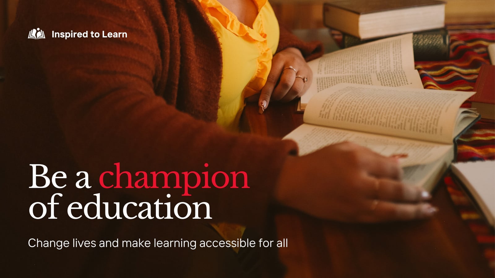 Education Donation Portal Non-profit Website in Brown Red Grey Style