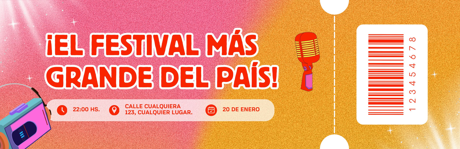 Página 3 - Plantillas de entradas para conciertos editables | Canva