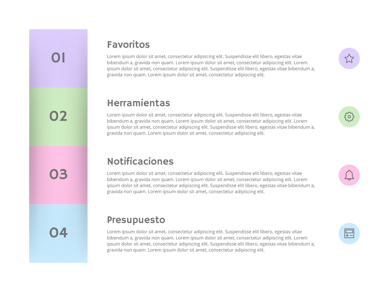 Mapa conceptual Texto iconos Creativo Multicolor