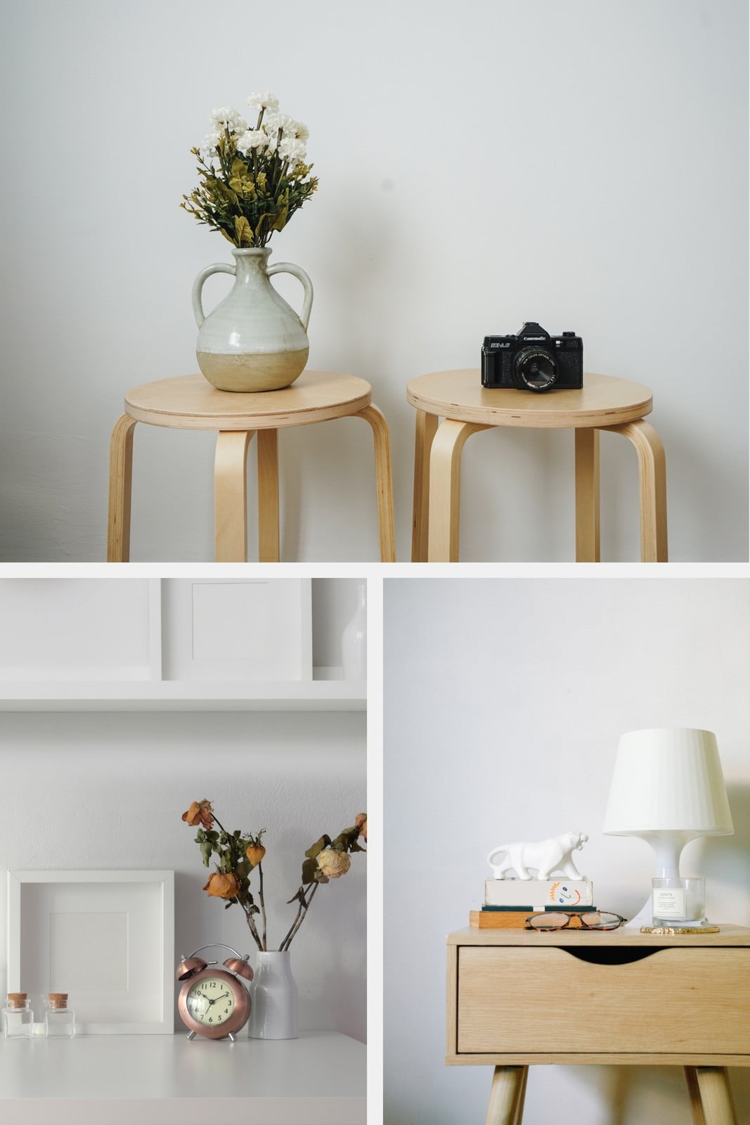 Gray Minimalist Mood Photo Collage