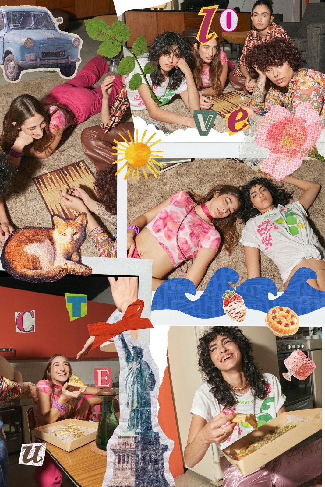 Scrapbook Album Friends Photo Collage