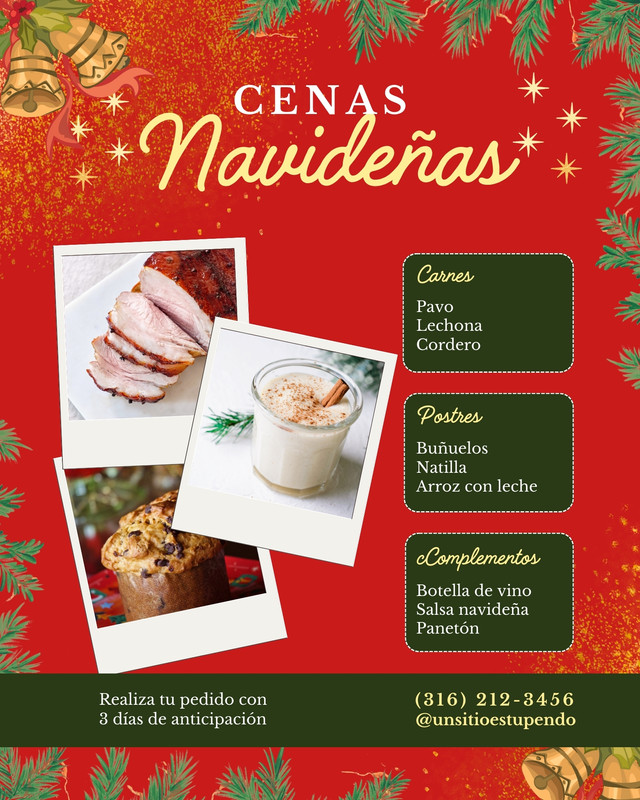 Menu Navideño Plantillas de menú navideño | Canva